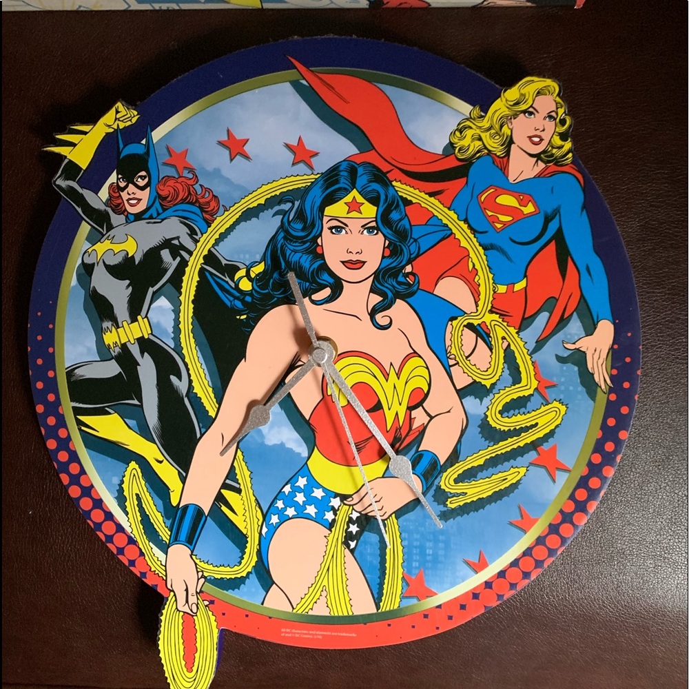 Vintage DC Comics clock
